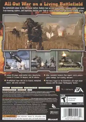 Battlefield 2 Modern Combat (USA) box cover back